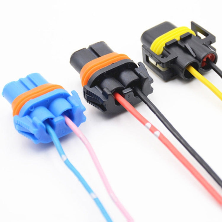 1pair For 9005 Car Headlight Socket Light Holder Plug With Cable - Wires by PMC TechLife | Online Shopping South Africa | PMC TechLife | Buy Now Pay Later Mobicred