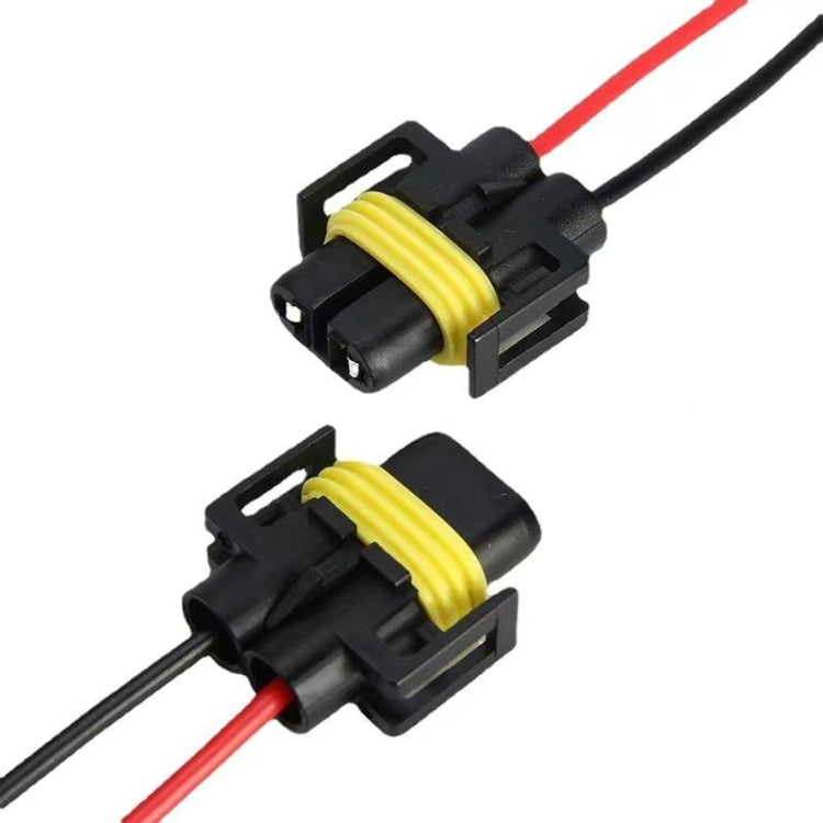 1pair For 9005 Car Headlight Socket Light Holder Plug With Cable - Wires by PMC TechLife | Online Shopping South Africa | PMC TechLife | Buy Now Pay Later Mobicred