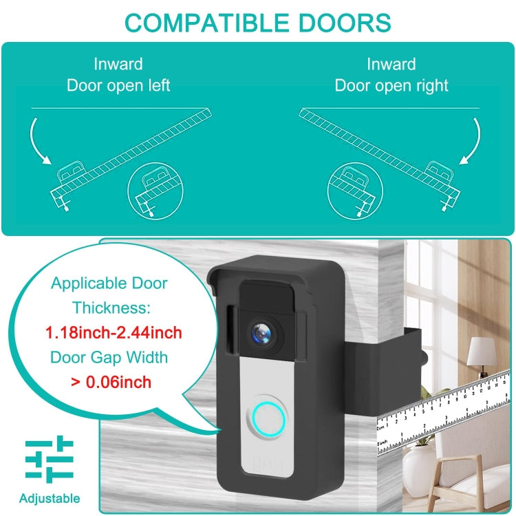 For Blink / Google Ring Doorbell Device Universal Door Overhead Bracket Anti-theft Adjustable - free shipping - PMC TechLife - Order now!