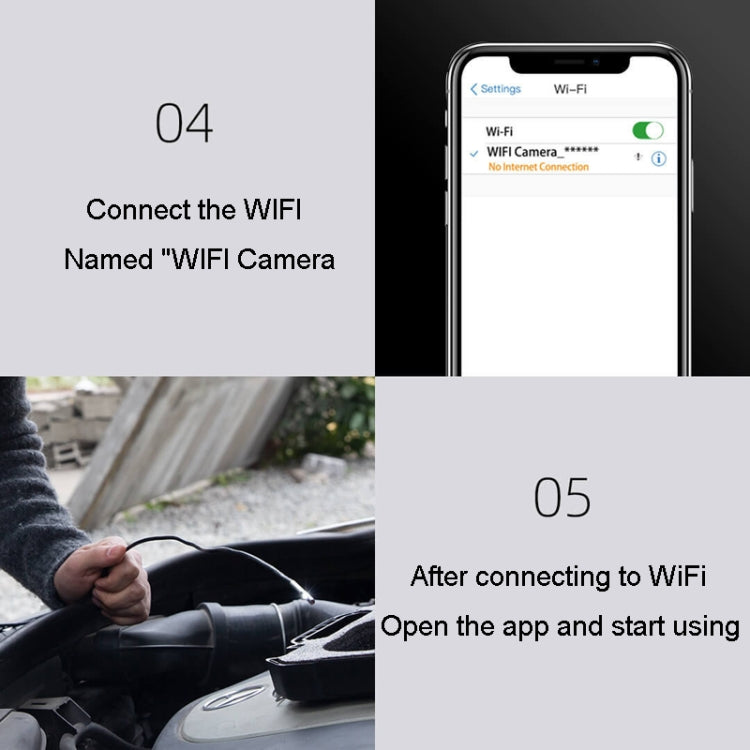 Teslong WF150 5mm WiFi Connected HD Industrial Borescope Industrial Maintenance Tools - free shipping - PMC TechLife - Order now!