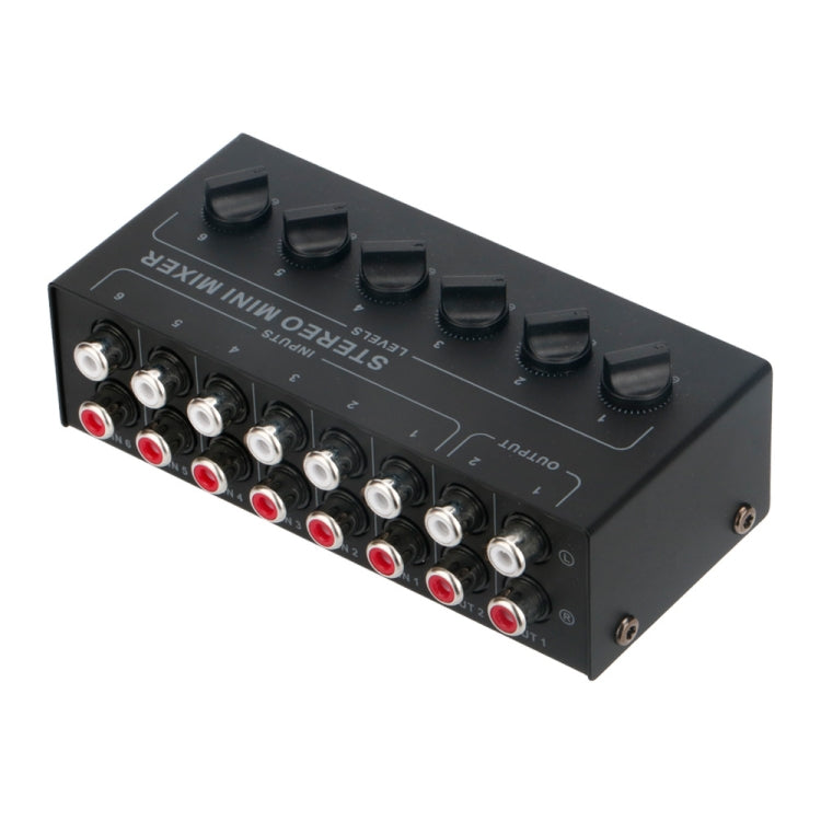 Audio Stereo Hub 6-Channel Passive Mixer Controller(CX600) - Live Sound Effects Processors by PMC TechLife | Online Shopping South Africa | PMC TechLife | Buy Now Pay Later Mobicred