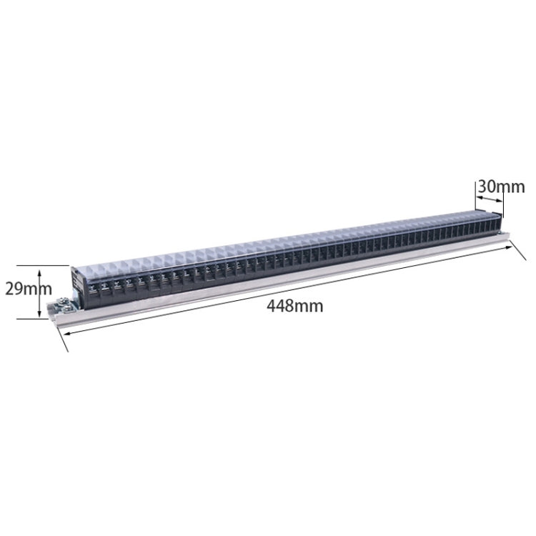 CHINT TD-1550 Terminal Block Rail Type Wiring Block Paralleling Wires Wire Connector - Booster Cable & Clip by CHNT | Online Shopping South Africa | PMC TechLife | Buy Now Pay Later Mobicred