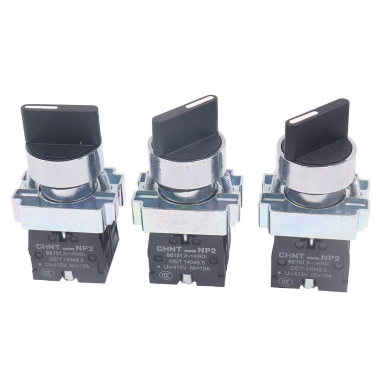 CHINT NP2-BD53 3 Gear Self-resetting 2NO Power Transfer Switch Short Handle Master Knob 22mm - Car Switches by CHINT | Online Shopping South Africa | PMC TechLife | Buy Now Pay Later Mobicred