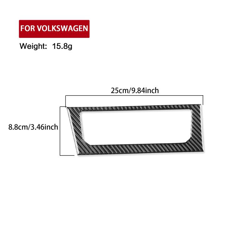 For Volkswagen Sagitar 2019-2023 B Model Left-hand Drive Central Control Air Conditioning Panel Sticker(Red) - Car Interior Mouldings by PMc TechLife | Online Shopping South Africa | PMc TechLife | Buy Now Pay Later Mobicred