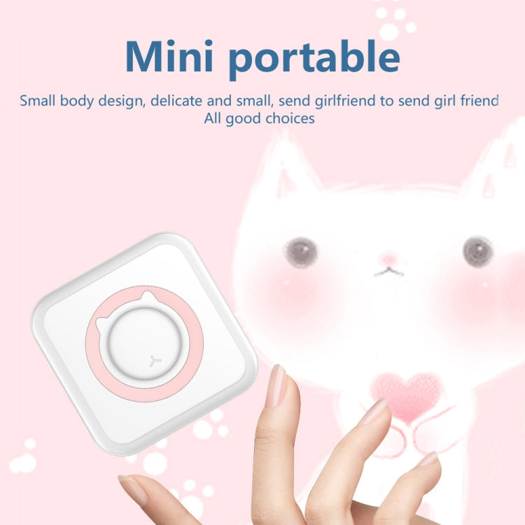 C15 Mini Student Bluetooth Inkless Photo Label Thermal Printer, Spec: Pink+5 Stickers - free shipping - PMC TechLife - Order now!