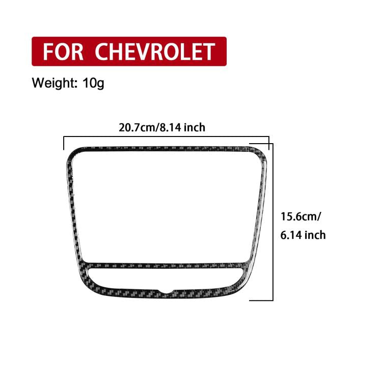 For Chevrolet Malibu 2016-2022 B Model Left-hand Drive Navigation Panel Sticker(Black) - Car Interior Mouldings by PMc TechLife | Online Shopping South Africa | PMc TechLife | Buy Now Pay Later Mobicred