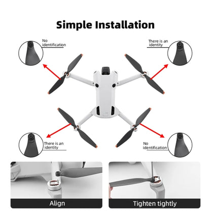 For DJI Mini 4 Pro 2pairs  Drone Propeller Blades 6030F Props Replacement Parts - DIY Propeller by PMC Jewellery | Online Shopping South Africa | PMC Jewellery