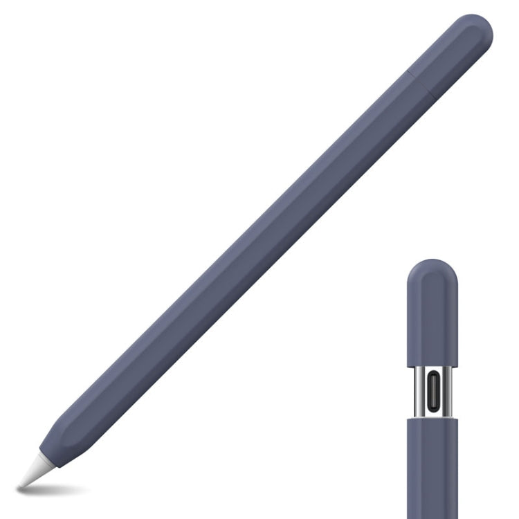 For Apple Pencil (USB-C) AhaStyle PT65-3 Silicone Same Color Protective Case(Midnight Blue) - Pencil Accessories by AhaStyle | Online Shopping South Africa | PMC Jewellery | Buy Now Pay Later Mobicred