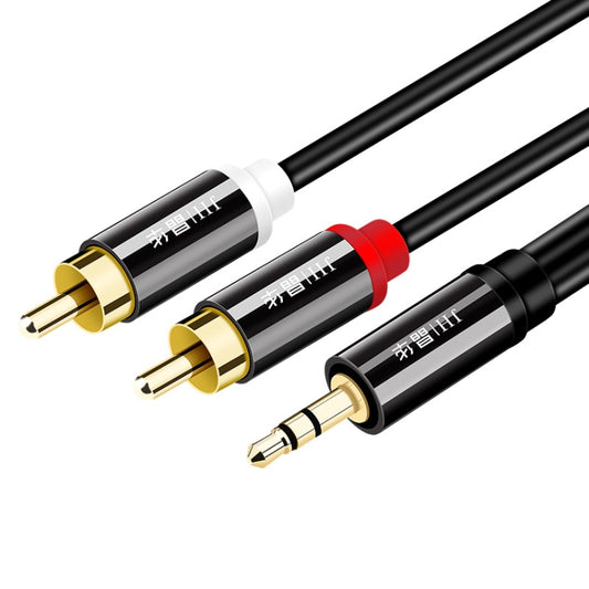 JINGHUA 1 In 2 3.5mm Audio Cable  3.5mm To 2RCA Double Lotus Computer Speaker Cell Phone Plug Cable, Length: 10m - RCA Cable by JINGHUA | Online Shopping South Africa | PMC Jewellery | Buy Now Pay Later Mobicred