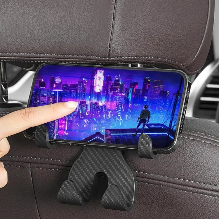 Car Storage Hook Rear Seat Invisible Multi-function Mobile Phone Holder(Black) - Auto Fastener & Clips by PMC TechLife | Online Shopping South Africa | PMC TechLife