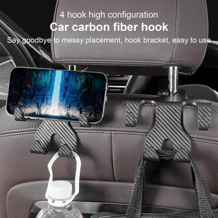Car Storage Hook Rear Seat Invisible Multi-function Mobile Phone Holder(Black) - Auto Fastener & Clips by PMC TechLife | Online Shopping South Africa | PMC TechLife