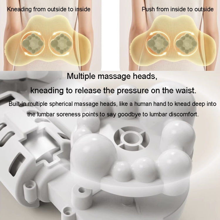 Multi-Function Lumbar Massager Car Cervical Hot Waist Massage Pillow, Specification: Plug-in Model Yellow - free shipping - PMC TechLife - Order now!