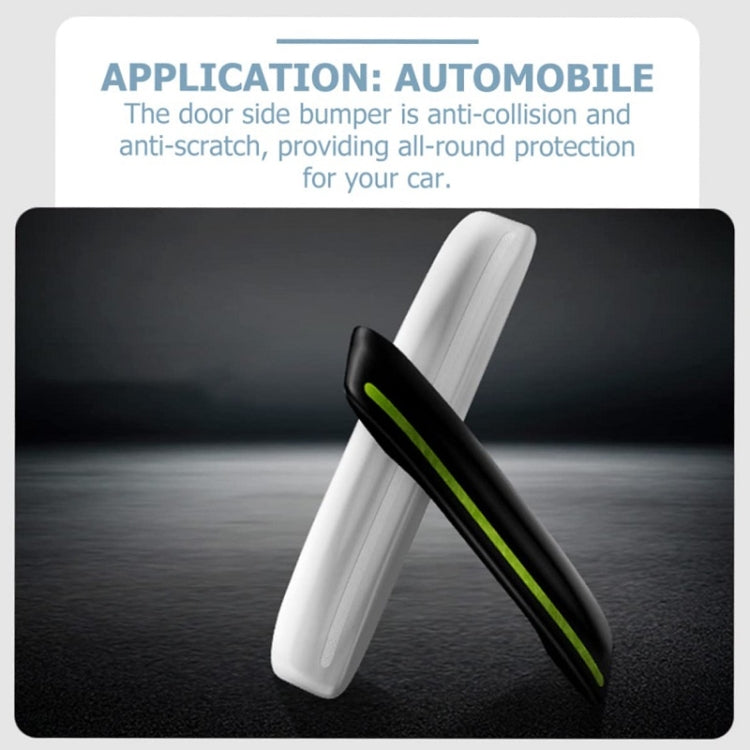 4pcs/set Car Rearview Mirror Body ABS Anti-collision Strip(Pearl White) - Anti Collision Sticker by PMC Jewellery | Online Shopping South Africa | PMC Jewellery | Buy Now Pay Later Mobicred