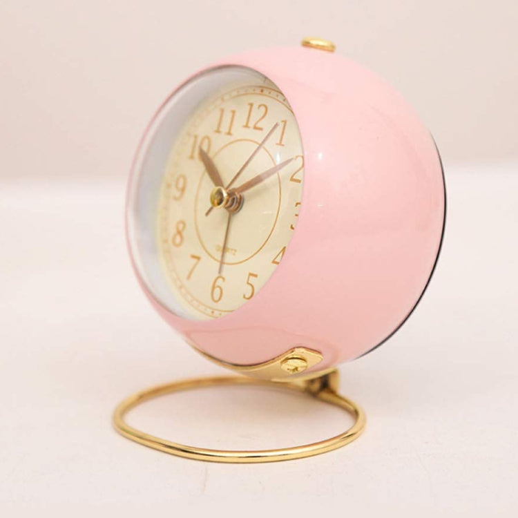 Round Metal Clock Silent Children Electronic Alarm Clock with Light(Green) - Novelty Clock by PMc TechLife | Online Shopping South Africa | PMc TechLife | Buy Now Pay Later Mobicred