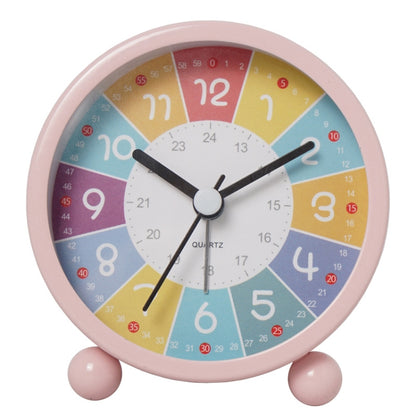 Children Educational Alarm Clock Desktop Mute Small Clock With Night Light, Style: Pink - Novelty Clock by PMC Jewellery | Online Shopping South Africa | PMC Jewellery | Buy Now Pay Later Mobicred