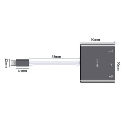 JINGHUA Z321 Multifunctional HUB Docking Station Converter, Interface: Type-C To HDMI+PD+USB - USB HUB by JINGHUA | Online Shopping South Africa | PMC Jewellery | Buy Now Pay Later Mobicred