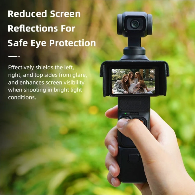 For DJI Osmo Pocket 3 BRDRC Sunshade Hood Light Weight Screen Shade(Black) - Other Accessories by BRDRC | Online Shopping South Africa | PMC TechLife | Buy Now Pay Later Mobicred