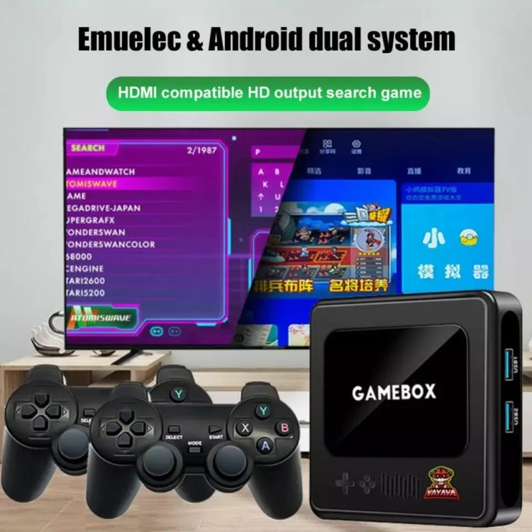 G10 GAMEBOX TV Box Dual System Wireless Android 3D Home 4K HD Game Console Support PS1 / PSP, Style: 128G 40,000+ Games (Black) - Pocket Console by PMC Jewellery | Online Shopping South Africa | PMC Jewellery | Buy Now Pay Later Mobicred