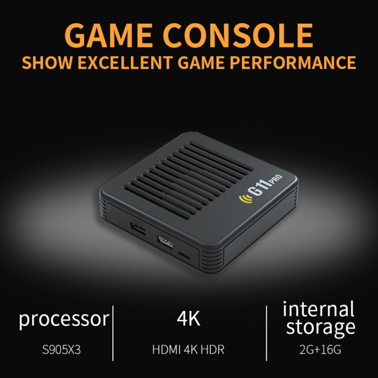 G11 PRO Game Machine TV Box Dual System HDMI HD 4K Retro Arcade, Style: 64G+Charging Handle - Pocket Console by PMC Jewellery | Online Shopping South Africa | PMC Jewellery | Buy Now Pay Later Mobicred