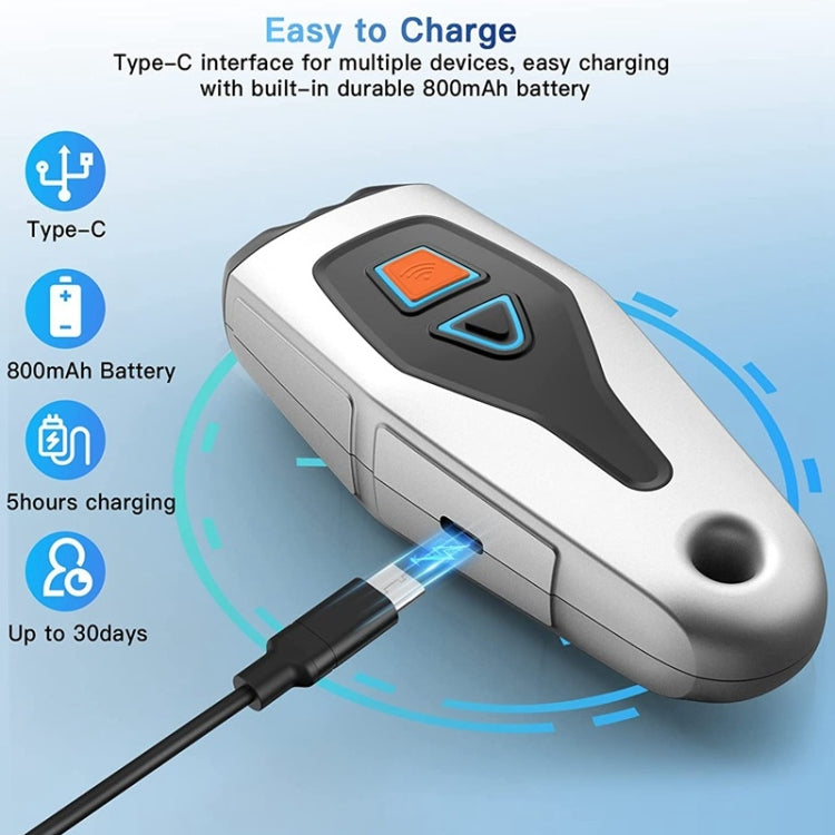 Dual Probe Dual Drive Ultrasonic Stop Barker Pet Trainer(Silver Gray) - Training Aids by PMC TechLife | Online Shopping South Africa | PMC TechLife | Buy Now Pay Later Mobicred