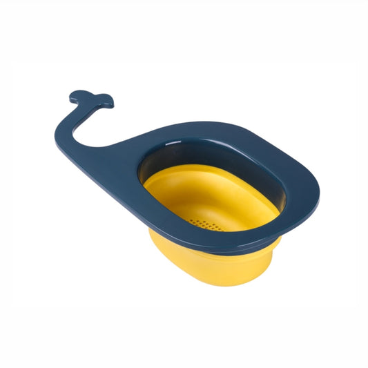 Multifunctional Whale-shaped Foldable Kitchen Fruit and Vegetable Draining Basket(Yellow Blue) - Filters by PMC Jewellery | Online Shopping South Africa | PMC Jewellery | Buy Now Pay Later Mobicred