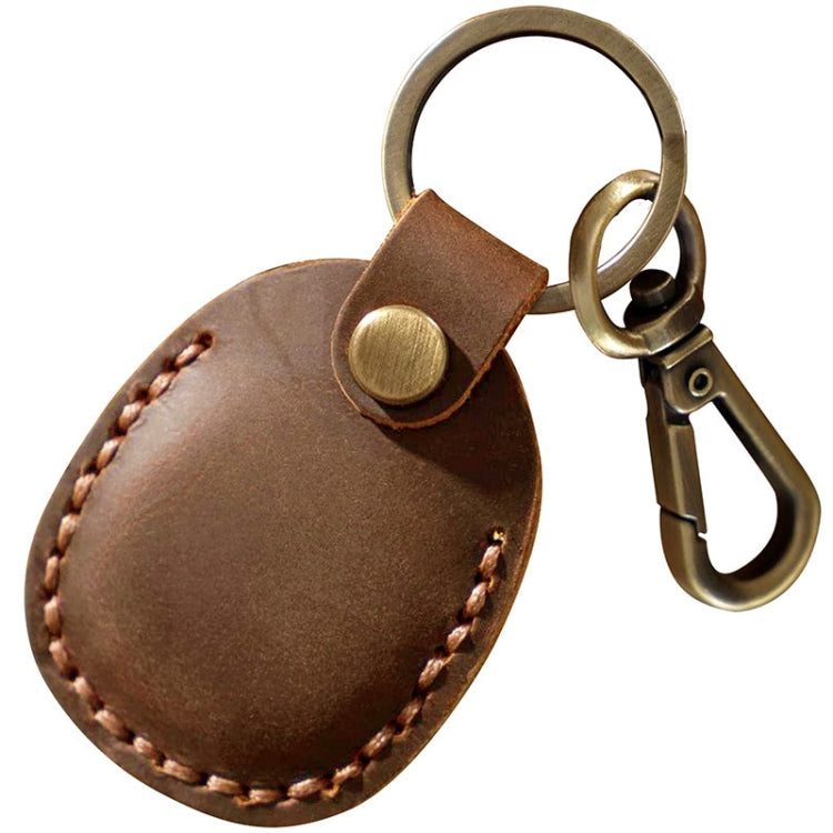 For AirTag Locator Leather Case Access Card with Keychain(Black) - Key Chain Series by PMC TechLife | Online Shopping South Africa | PMC TechLife
