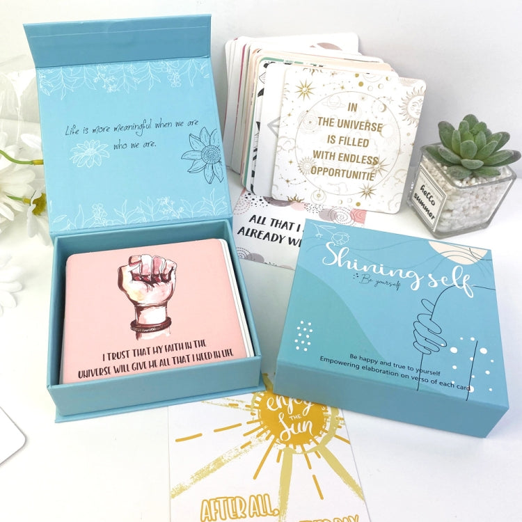 50 Sheets Women Inspirational Cards Affirming Positive English Encouragement Greeting Card Set(KP003) - Handbook Decorative Stickers by PMC Jewellery | Online Shopping South Africa | PMC Jewellery