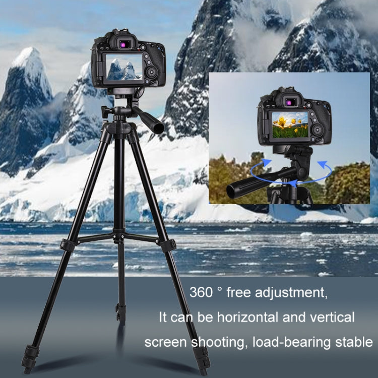 Portable Aluminum DSLR Camera Live Tripod Photography Retractable Landing Bracket, Specification: 150cm Tripod+Clip+Bag+Controller+Adaptor - Tripods by PMC TechLife | Online Shopping South Africa | PMC TechLife | Buy Now Pay Later Mobicred