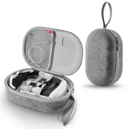 JYS-MQ018 For Apple Vision Pro / Meta Quest 3 VR Glasses Storage Bag Anti-fall and Anti-scrape Portable Bag(Grey) - VR Accessories by JYS | Online Shopping South Africa | PMC Jewellery | Buy Now Pay Later Mobicred