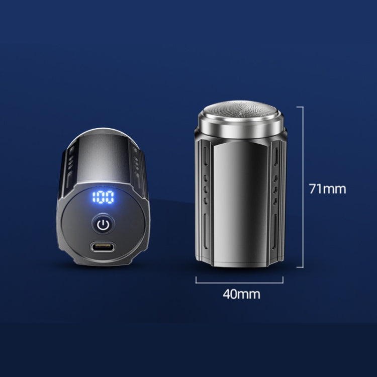 Smart Digital Display Electric Shaver Rechargeable Pocket Razor, Spec: Suspension Knife Net Black - Electric Shavers by PMC TechLife | Online Shopping South Africa | PMC TechLife | Buy Now Pay Later Mobicred