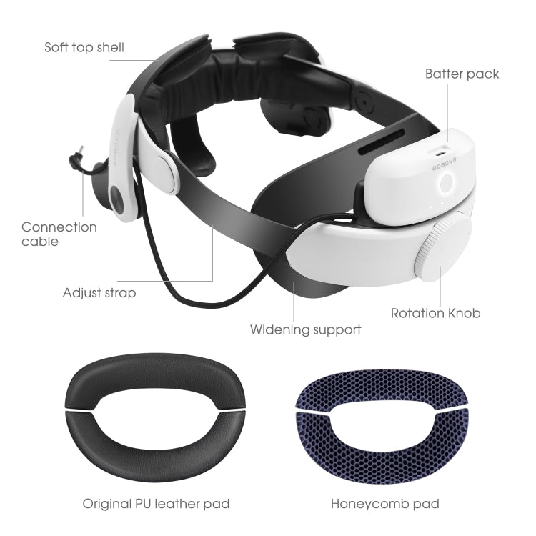 For Meta Quest 2 BOBOVR M2 PRO Battery Pack Head Strap Accessories, Style: Standard Edition - VR Accessories by BOBOVR | Online Shopping South Africa | PMC Jewellery | Buy Now Pay Later Mobicred