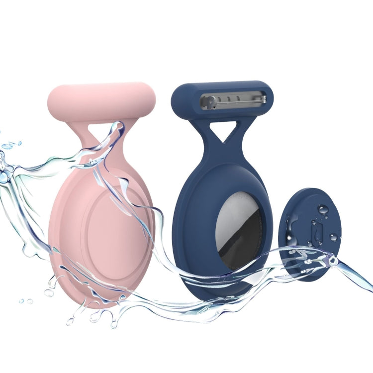 For AirTag Pin All Inclusive Life Waterproof Silicone Protective Case(Deep Blue) - Other by PMC TechLife | Online Shopping South Africa | PMC TechLife