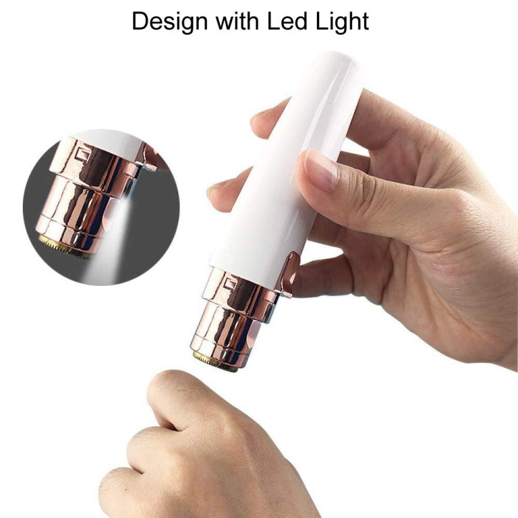 2 In 1 Electrical Eyebrow Trimmer Ladies Shaver Eyebrow Shapers, Model: USB Charging White - Hair Removal by PMC Jewellery | Online Shopping South Africa | PMC Jewellery | Buy Now Pay Later Mobicred