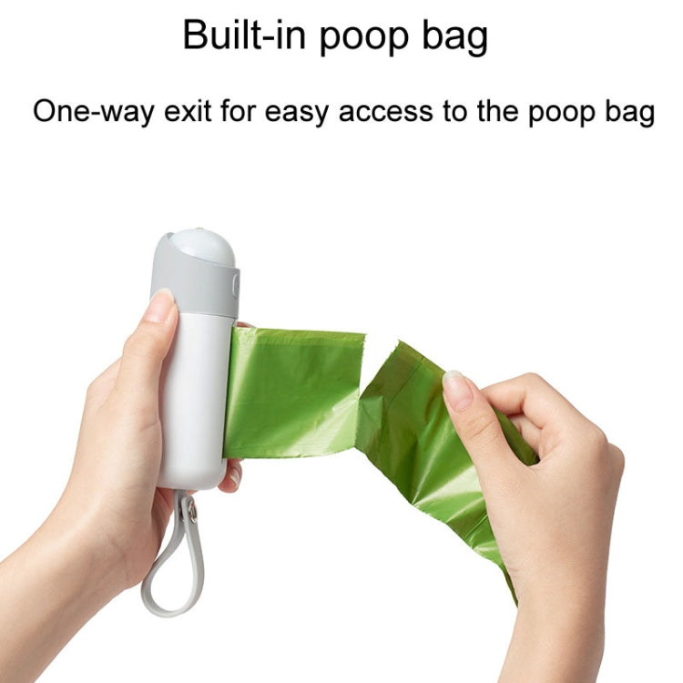 Portable Dog Poop Picker Pet Waste Bag Dispenser With LED Light(White) - Litter & Housebreaking by PMC TechLife | Online Shopping South Africa | PMC TechLife | Buy Now Pay Later Mobicred