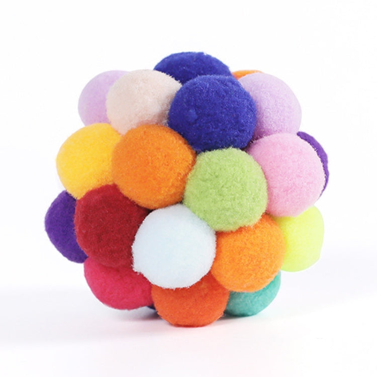 6cm Pet Toys Sound Ball Plush Self-Help Relief Bite Resistant Teething Cats And Dog Toy Balls(Colorful) - Stuffed Toys & Cottony by PMC Jewellery | Online Shopping South Africa | PMC Jewellery