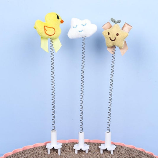 Cats Scratching Board Cartoon Shaker Spring Toys Teaser Cats Stick Pet Supplies, Color: Cartoon Model (Random Color) - Cat Teaser by PMC Jewellery | Online Shopping South Africa | PMC Jewellery