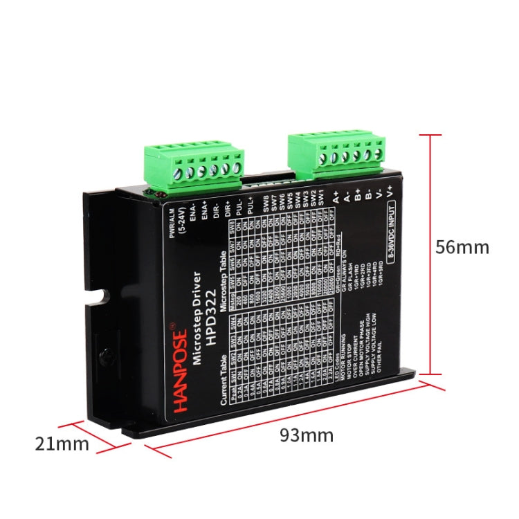 HANPOSE HPD332 2.2A 8-36V Stepper Motor Driver For 20 28 35 42 Motor - Parts by HANPOSE | Online Shopping South Africa | PMC TechLife | Buy Now Pay Later Mobicred