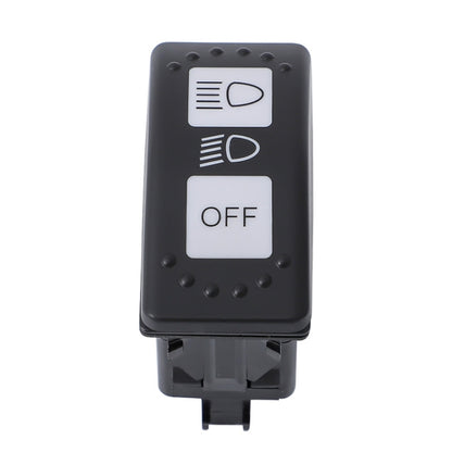 12V Car Modified Far Near Light Self-Locking Waterproof Switch(Black) - Car Switches by PMC Jewellery | Online Shopping South Africa | PMC Jewellery | Buy Now Pay Later Mobicred