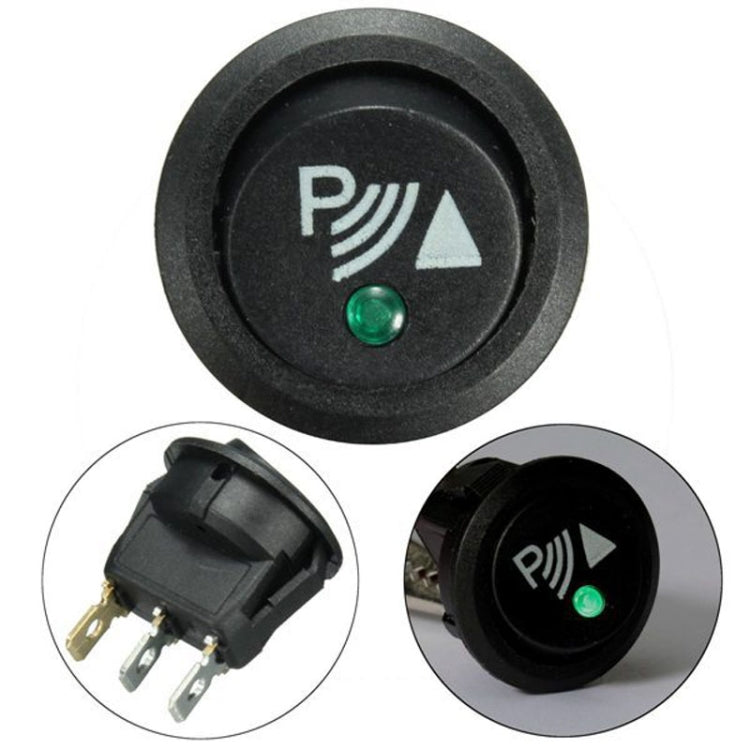 2pcs KCD1-102N Round 3Pin Rocker Switch LED Light 12V Car Modification Reverse Sensor Switch - Car Switches by PMC TechLife | Online Shopping South Africa | PMC TechLife | Buy Now Pay Later Mobicred