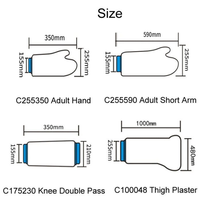 Fracture Waterproof Plaster Postoperative Bathing Protection, Model: C100048 Thigh Plaster - free shipping - PMC TechLife - Order now!