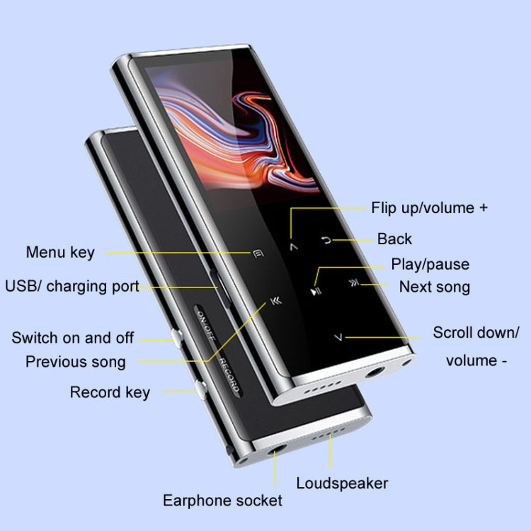 M27 1.8 Inch Bluetooth MP3/MP4 Music Player E-Book Recorder, Size: 4GB(Black) - MP3 Player by PMC TechLife | Online Shopping South Africa | PMC TechLife | Buy Now Pay Later Mobicred