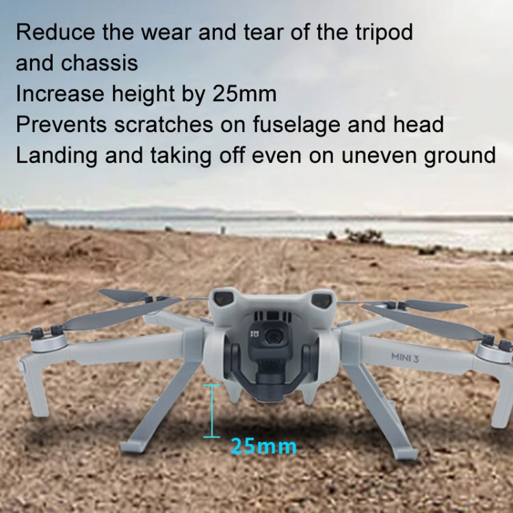 For DJI Mini 3 / Mini 3 Pro 1pair Height Increase Kickstand Landing Gear Propeller Protective Cover -  by PMC TechLife | Online Shopping South Africa | PMC TechLife | Buy Now Pay Later Mobicred