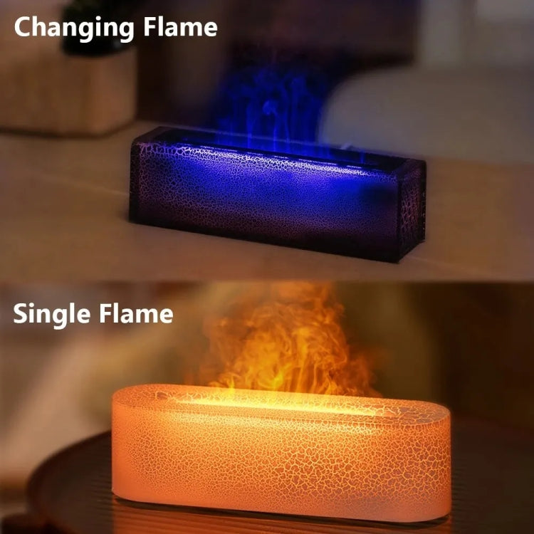 Lava Flame Aromatherapy Machine Air Atomizing Humidifier With Colorful Light, Model: DQ709 Pro White - free shipping - PMC TechLife - Order now!