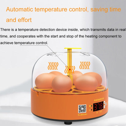 6-Eggs Small Household Experimental Children Smart Chicken Incubators, Spec: Dual-electric Automatic UK Plug - Incubators by PMC Jewellery | Online Shopping South Africa | PMC Jewellery