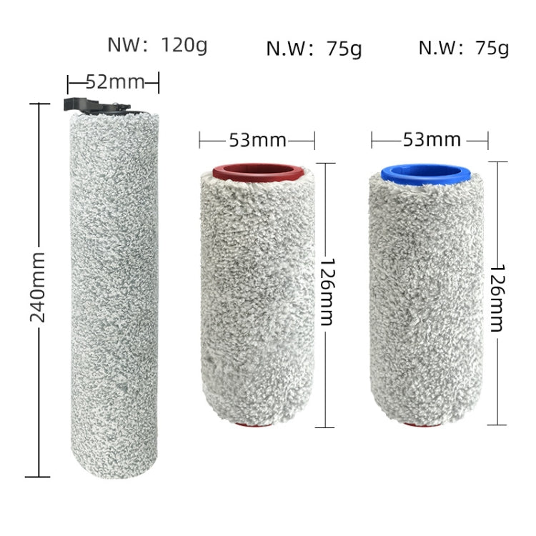 For Roborock U10 Smart Floor Scrubber Accessories, Specification: 1 Long Front Roller Brush - For Roborock Accessories by PMc TechLife | Online Shopping South Africa | PMc TechLife | Buy Now Pay Later Mobicred