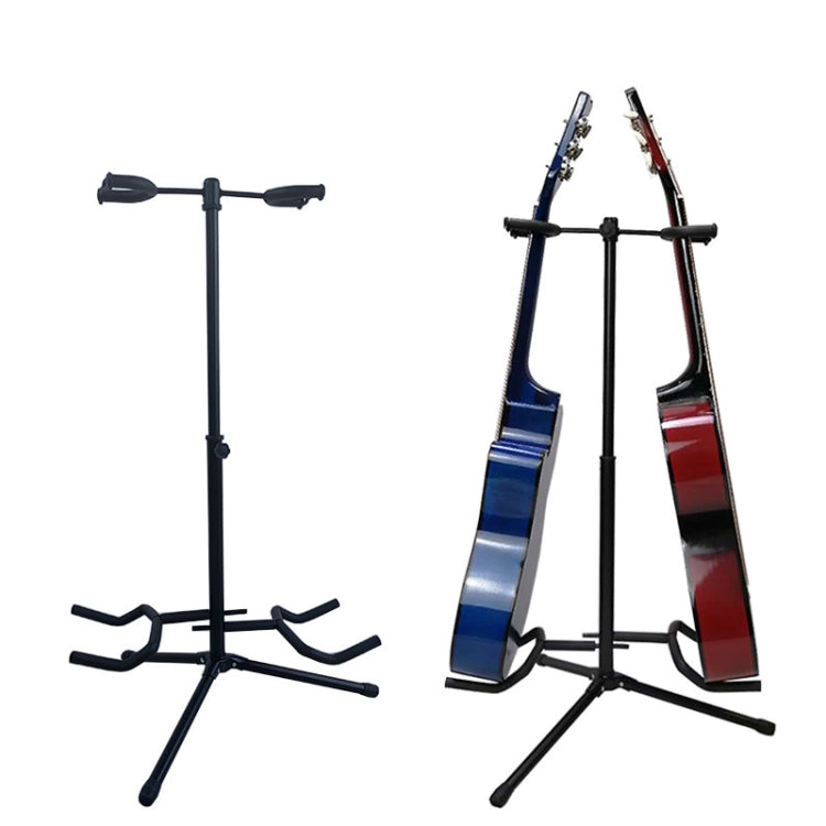 Adjustable Double Guitar Stand Holds Two Electric Or Acoustic Guitars - Stringed Instruments Accessories by PMC TechLife | Online Shopping South Africa | PMC TechLife