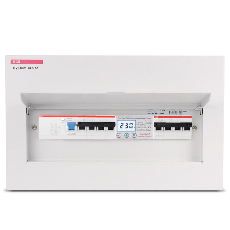 SINOTIMER STVP-932 40A 3-phase 380V LCD Self-resetting Adjustable Surge Voltage Protector - Other Tester Tool by SINOTIMER | Online Shopping South Africa | PMC Jewellery | Buy Now Pay Later Mobicred