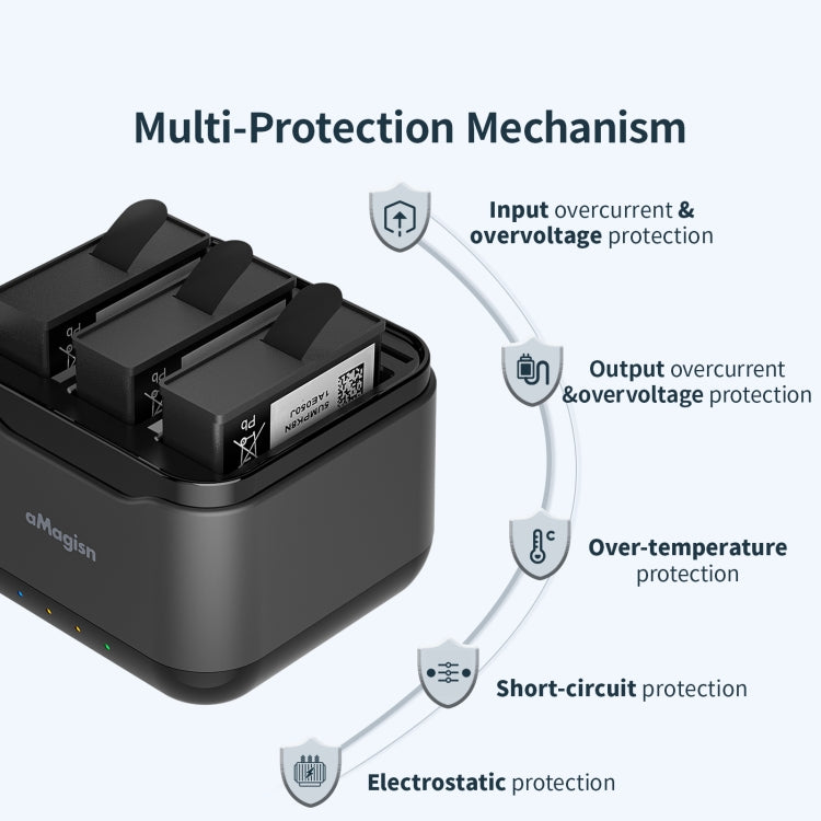 For DJI Osmo Action 4 / 3 AMagisn Battery Charger Seat -  by aMagisn | Online Shopping South Africa | PMC Jewellery