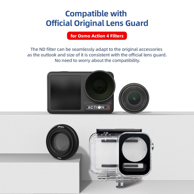 For DJI Osmo Action 4 AMagisn Waterproof Filter Sports Camera Accessories, Style: ND8+ND16+ND32+ND64 -  by aMagisn | Online Shopping South Africa | PMC Jewellery | Buy Now Pay Later Mobicred