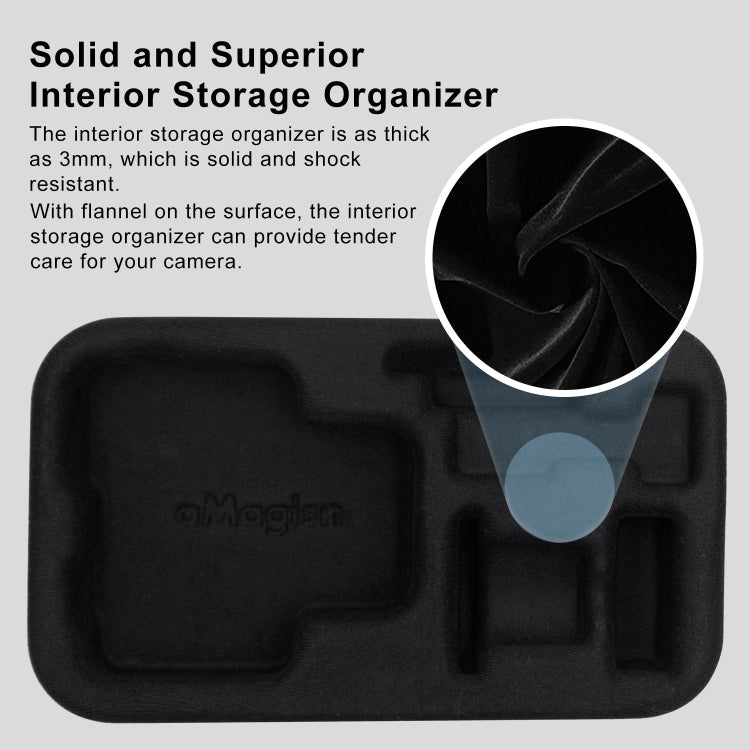 For Insta360 Ace / Ace Pro aMagisn Small Organizer Bag Sports Camera Protective Accessories(Deep Gray) - Case & Bags by aMagisn | Online Shopping South Africa | PMC TechLife | Buy Now Pay Later Mobicred